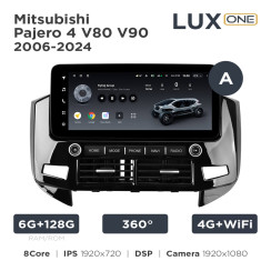 Radio samochodowe Teyes LUX ONE 6+128 Gb 360° Mitsubishi Pajero 4 V80 V90 2006-2024 (A) 12.3"