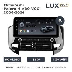 Radio samochodowe Teyes LUX ONE 6+128 Gb 360° Mitsubishi Pajero 4 V80 V90 2006-2024 (B) 12.3"