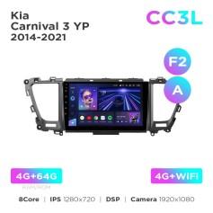 Radio samochodowe Teyes CC3L 4+64 Gb Kia Carnival 3 YP 2014-2021 (F2) (A) 9"