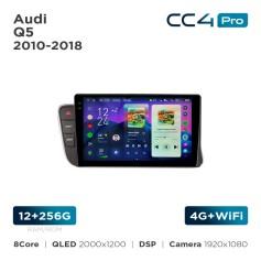 Radio samochodowe Teyes CC4 Pro 2k 12+256 Gb Audi Q5 2010-2018 LHD Black 9"