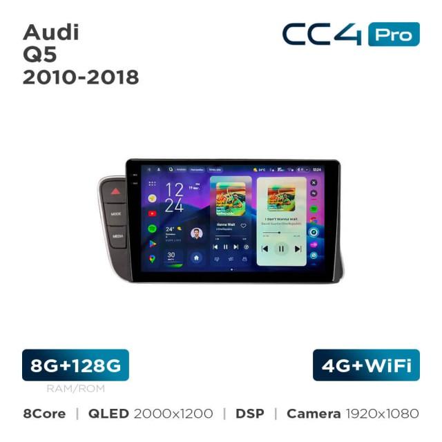 Radio samochodowe Teyes CC4 Pro 2k 8+128 Gb Audi Q5 2010-2018 LHD Black 9"