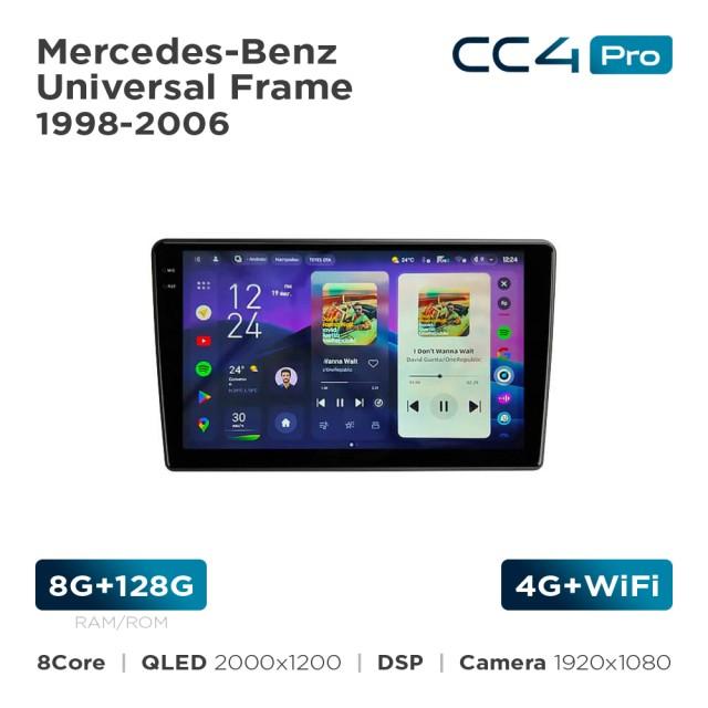 Radio samochodowe Teyes CC4 Pro 2k 8+128 Gb Mercedes-Benz Universal Frame 1998-2006 9"
