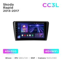 Radio samochodowe Teyes CC3L 4+32 Gb Skoda Rapid 2013-2017 10"