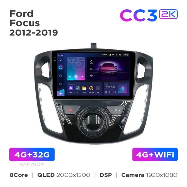 Radio samochodowe Teyes CC3 2k 4+32 Gb Ford Focus 2012-2019 9"