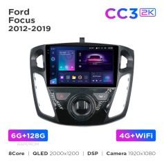Radio samochodowe Teyes CC3 2k 6+128 Gb Ford Focus 2012-2019 9"