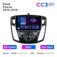 Radio samochodowe Teyes CC3 2k 6+128 Gb 360° Ford Focus 2012-2019 9"