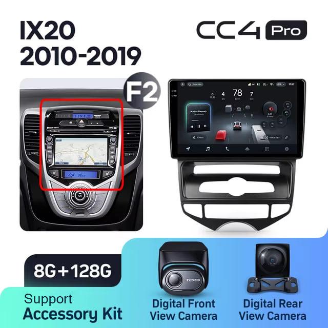 Radio samochodowe Teyes CC4 Pro 2k 8+128 Gb Hyundai IX20 2010-2019 (F2) 9"