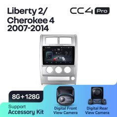 Radio samochodowe Teyes CC4 Pro 2k 8+128 Gb Jeep Liberty 2 KK 2007-2012 / Cherokee 4 KK 2007-2014 10"