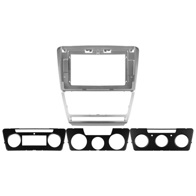 Ramka do Skoda Octavia 2 A5 2008-2013 10" silver