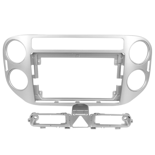Ramka do Volkswagen Tiguan 1 NF 2006-2017 (F2) silver 9"